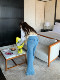 Summer Home 2026 Early Spring New Style Back Hip Pocket Design Straight Leg Slim Fit Jeans Women's Trousers