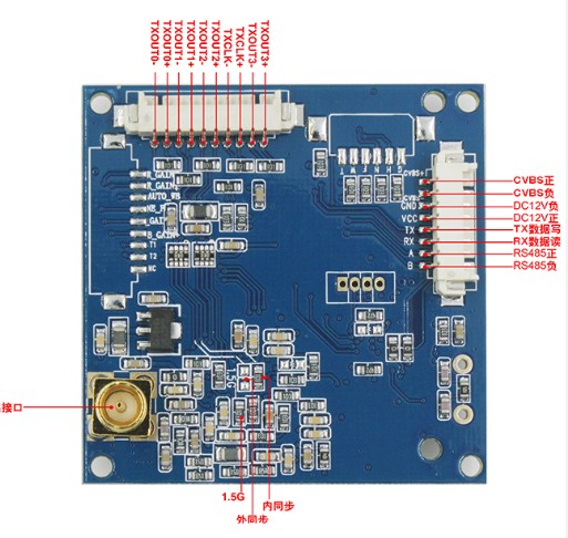 Sony FCB-CV7100 FCB-EV7520 7500 FCB-EV7520 RS232 485 HD-SDI coding control board