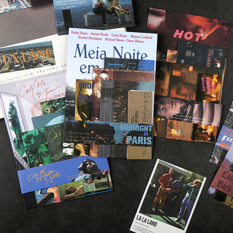 Cultural and art Screening room series vector Stickers set Net Red classic film and television lens hand book diy primer decoration