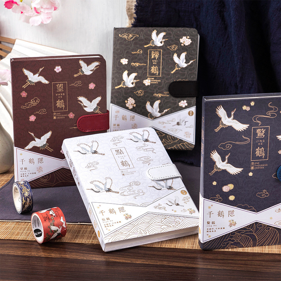 one thousand Crane Hidden Hands Account PALACE FAIRY CRANE MAGNETIC BUCKLE BEN STUDENT NOTE BOOK THIS SUB DIARY RETRO STYLE NOTEBOOK FINE CLOTHING BOOK