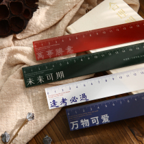 Motivite Ruler stationery State Wind Hand Ledger Drawing Scale Gauge acrylic 15 20cm Student ruler