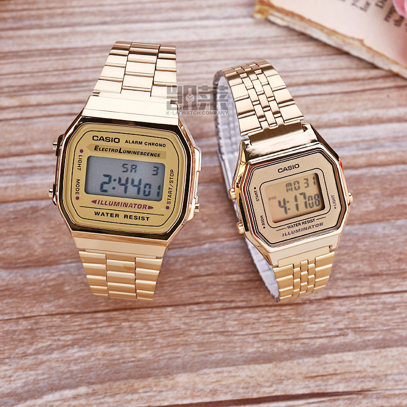 casio mini watch gold