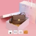 Túi bù nhìn da bò nữ túi đeo vai đa năng đi làm Túi Messenger túi đậu phụ túi vuông nhỏ túi sát nách da thật 