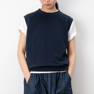Ntmy. Безрукавная толстовка SweatshiRT Mao Circle Knit Sweatshot Свободный жилет