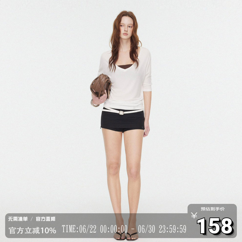 Codice Lab Retro Simple Korean Style Mini Skirt Shorts Versatile Casual Summer Slimming and Figure-Flattering