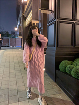 Special BORAKOO Korea Dongdaemun Daedong La self-retention~good beauty~Cherry lotus root powder long twist sweater