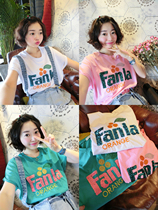 BORAKOO Korea Dongdaemun summer 3 color into ~ knock beauty knock beauty color sequin letter short sleeve T-shirt