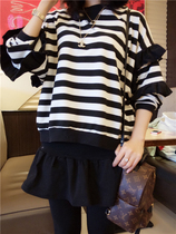 Special BORAKOO Korea East Gate Autumn and winter new fake two-piece pants skirt pleated thin leggings skirt