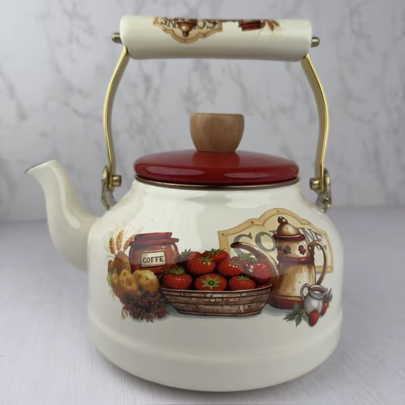 High-Quality Kettle [Original Design Berry Coffee] Milk Tea Kettle, Suitable for Open Flame and Induction Cooker
