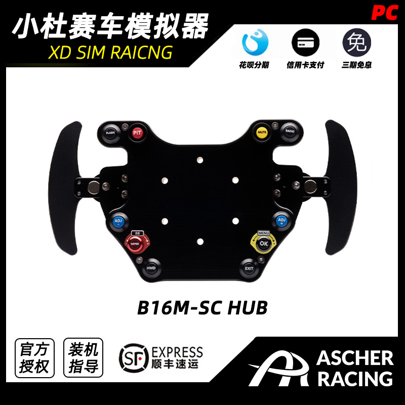 Ascher Racing game direct drive servo steering wheel racing simulator B16M-SC HUB