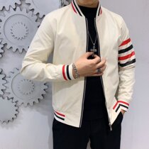 Thom Browne jacket classic four bars tb mens jacket youth fashion trend elements street shooting