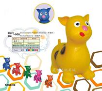 Kindergarten thickened with enlarged inflatable toy inflatable horse jumping horse eco-friendly rubber leopard rubber horse jumping leopard