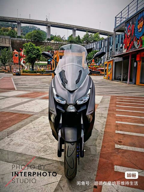 ປີ 2023 Linhai Motorcycle LMAX scooter 150cc water-cooled EFI ABS ປ້າຍທະບຽນລົດ