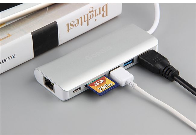 Phụ kiện máy tính bảng Lenovo miix5 pro Bộ chuyển đổi cáp hdmi loại c sang USB Ethernet