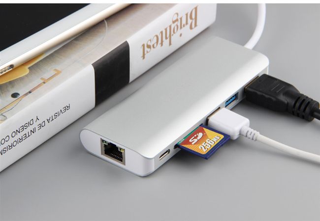Phụ kiện máy tính bảng Lenovo miix5 pro Bộ chuyển đổi cáp hdmi loại c sang USB Ethernet phụ kiện ipad pro 2020