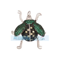 Божья коровка типа F, 1 шт. с платиновым покрытием M750459-Белое золото