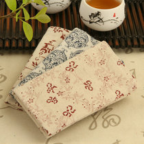 Cotton linen tea towel tea cloth thick cotton water absorption strong color towel cloth tea set accessories tea ceremony area
