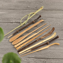 Bamboo kung fu tea set Purple Bamboo Tea Needle tea spoon Yuzhu tea poking bamboo pot tea ceremony six gentlemen accessories