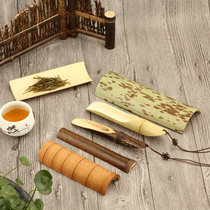Handmade tea Japanese teaspoon bamboo tea ceremony spare parts teaspoon teaspoon kung fu tea set tea ceremony six gentlemen