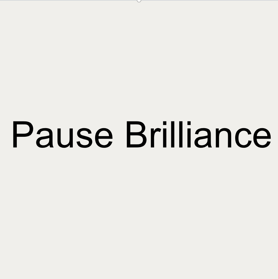 PauseBrilliance饰品的LOGO