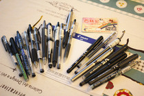 (Xueba package) Bailue control color control collection of black control 0 5mm gel pen large collection
