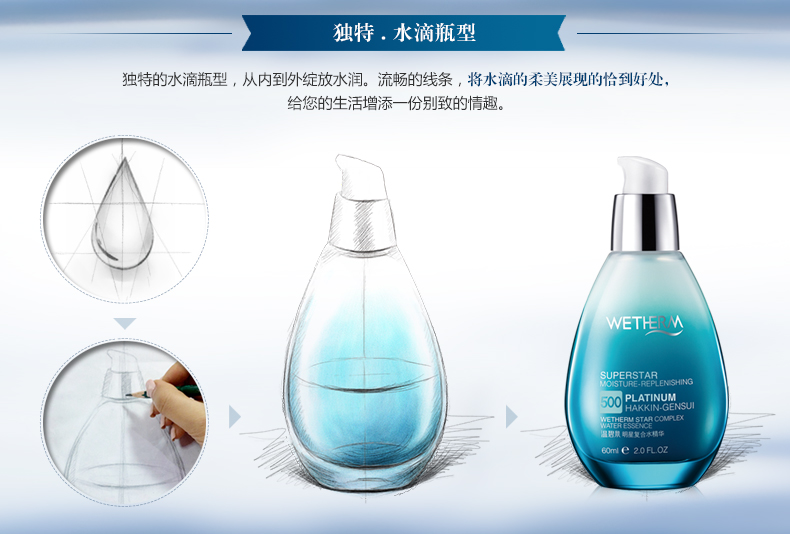 Wen Biquan Star Complex Water Essence 60ml dưỡng ẩm dưỡng ẩm cho da mặt serum ốc sên some by mi