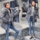 Áo khoác cotton mới 2018 nữ phiên bản Hàn Quốc của bf ngắn đoạn ngắn Học sinh XL áo khoác cotton nhỏ mùa đông áo khoác cotton mỏng áo phao béo nữ hàn quốc