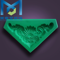 European style new products new wall ceiling flower glass fiber reinforced plastic gypsum line mold Guangdong Meijia factory direct sales J119