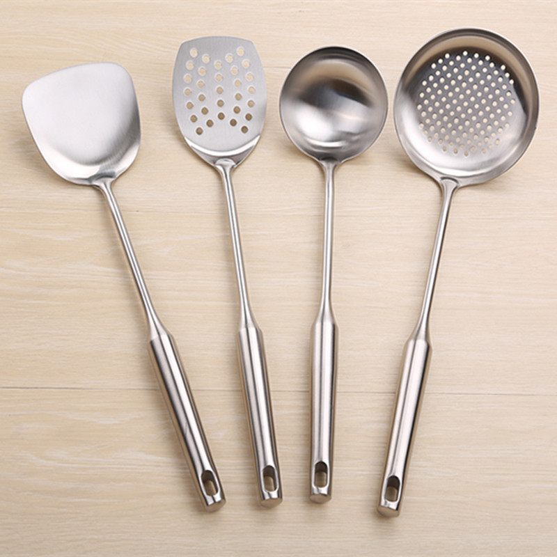 Stainless steel pan shovel hollow handle cooking shovel thickstainless steel shovel stainless steel shovel
