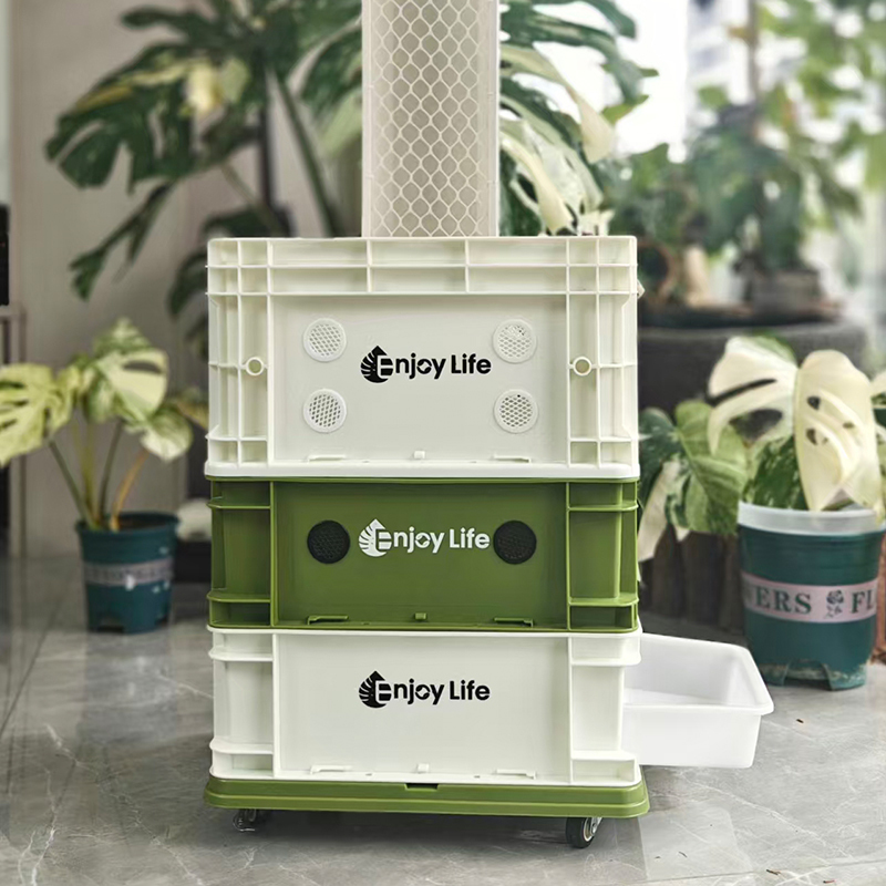 Industrial-Style Monstera Plant Pot with Movable Climbing Frame, Large Capacity Heat-Resistant Plant Turnover Box, Sphagnum Moss Column, Alocasia Family