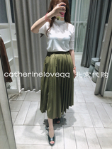 Cabbage price SLY domestic high waist irregular hem pleated skirt 030DAA31-1660