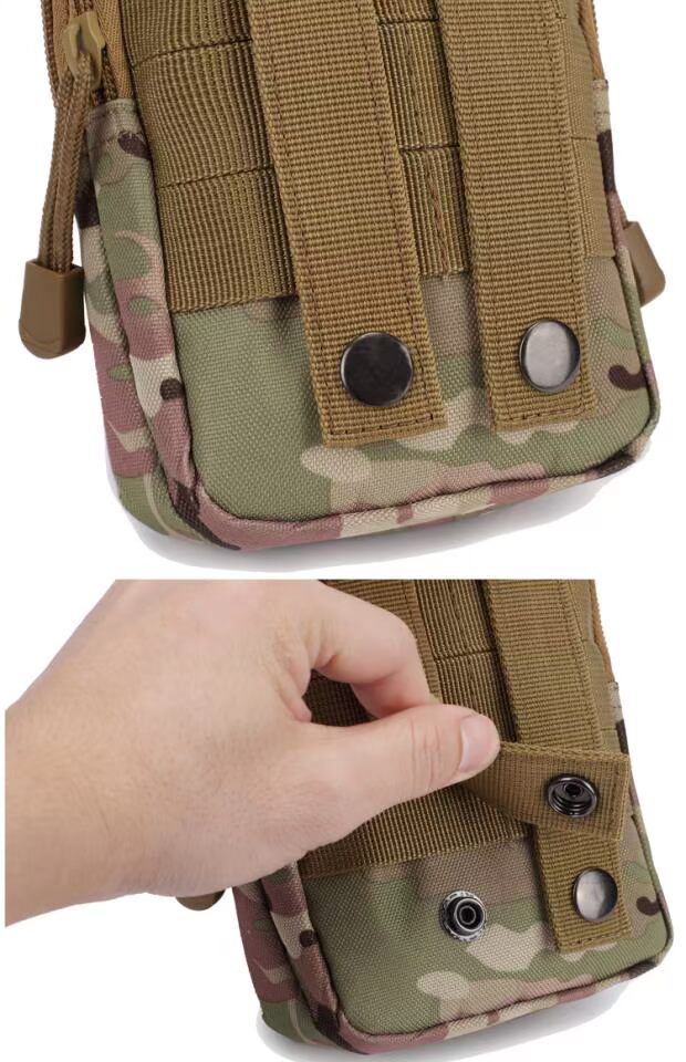 Thể thao ngoài trời molle túi chiến thuật nam 5,5 / 6 inch không thấm nước điện thoại di động túi đeo đai chạy túi túi 02 	túi đeo hông rằn ri