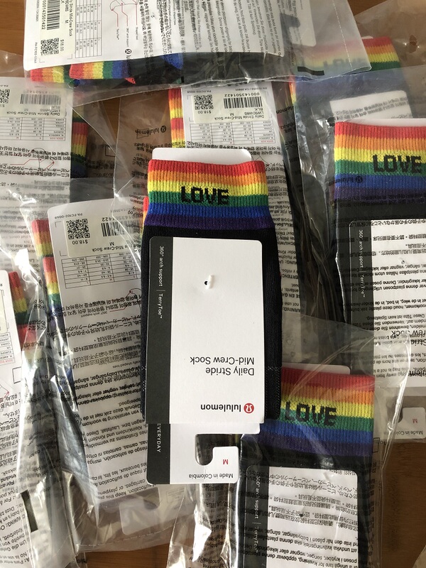 Purchasing Agent for Lululemon Daily Stride Mid-Crew Sock Rainbow Yoga Socks Purchasing Agent for Lululemon Daily Stride Mid-Crew Sock Rainbow Yoga Socks