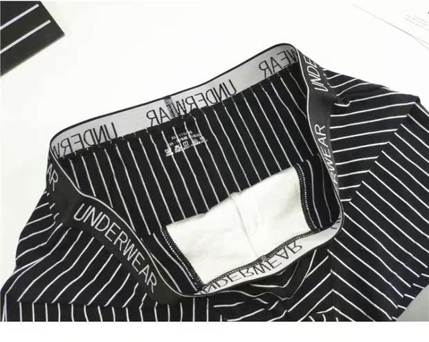 Cặp đôi mới đồ lót cotton gợi cảm phong cách văn học nam cỡ lớn phẳng góc nữ tam giác cá tính quần lót  nữ tam giác
