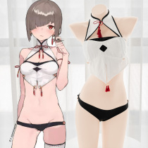 Seven-three-painting divisions collaborated @pomesaurus the -the hollowed-out low-waist underwear suit