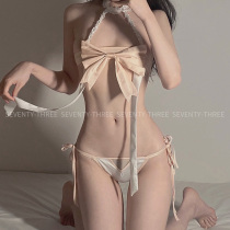 Seven-three ultra-small wrap-chest sexy hanging neck bikini lingerie suit sweet gift tempera pyjamas