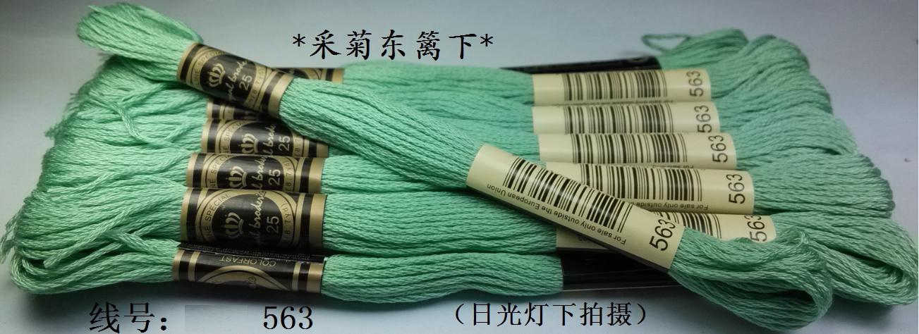 Cross stitch * embroidery thread * wiring * supplementary thread * cotton thread * R thread * 563 thread * 1 yuan (8 meters) retail