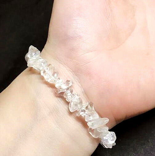 Acai Crystal Bracelet Brahma Translucent Elastic Bracelet High Frequency Transparent Crystal Natural Imported Bracelet