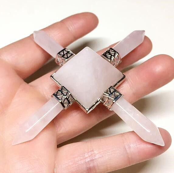 Powder Toner Crystal Pendulum inside the beauty Wellness Crystal Good Rim Ornament Home Car Office Ornaments