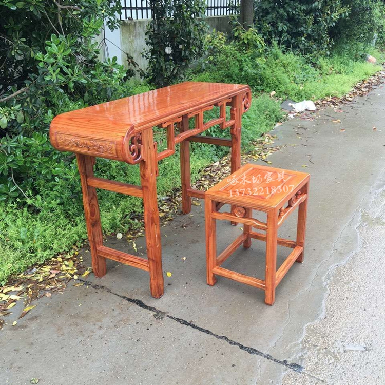 Hai bộ trường hợp Ming và Qing đồ nội thất cổ South Elm bàn thư pháp Guqin bảng phân Guoxue bàn bàn trường hợp - Bàn / Bàn bàn ghế ăn đẹp