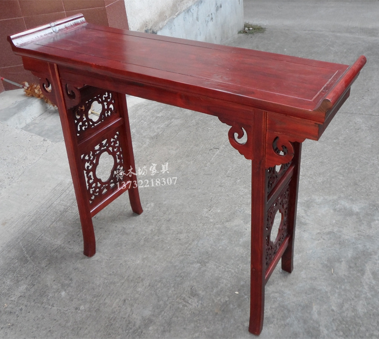 Minh và Thanh phong cách Trung Quốc cho bàn Gỗ rắn đồ gỗ cổ ngồi xổm chạm khắc bàn sồi - Bàn / Bàn bàn gỗ nguyên khối