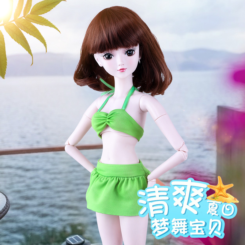 Quần áo trẻ em tốt được trang trí với đêm SSDJD búp bê Lily mùa hè bikini bikini áo tắm phụ kiện váy đi biển búp bê dễ thương