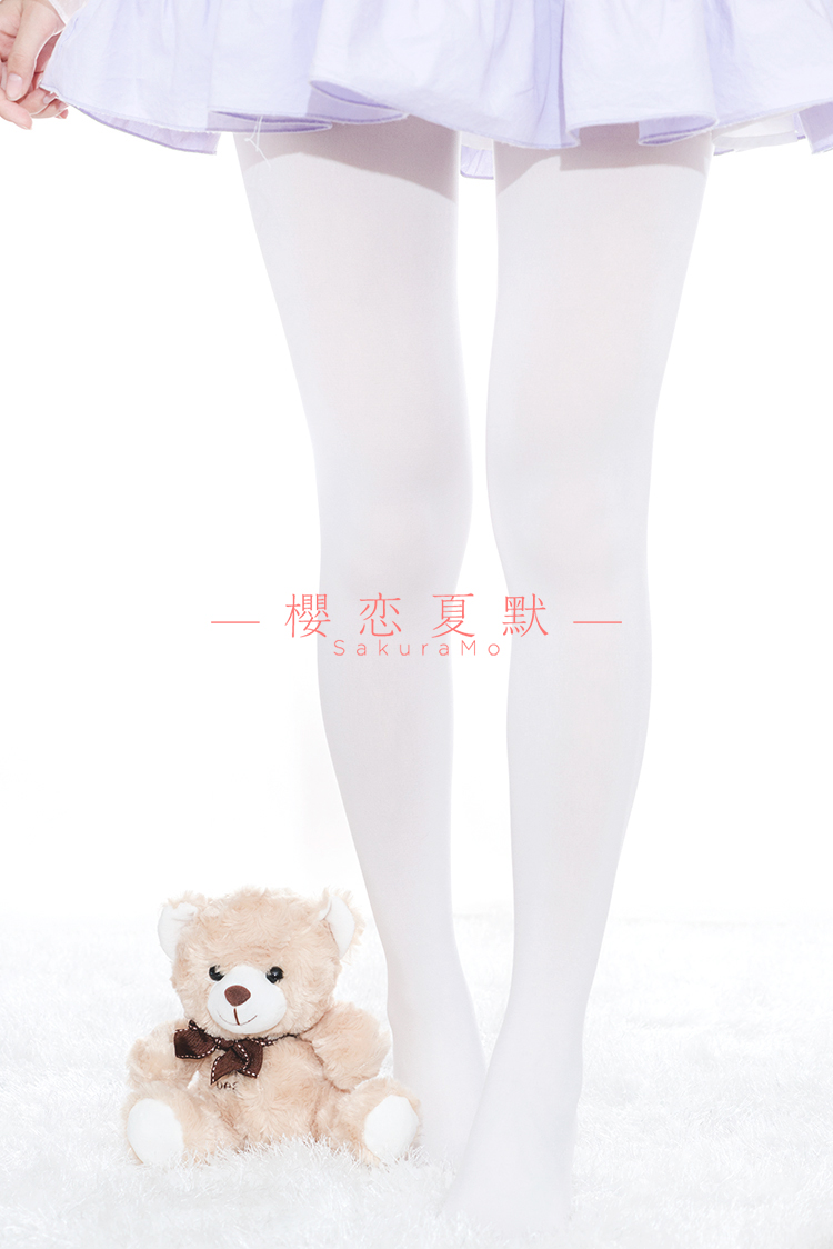 Sakura Mo * Nhật Bản màu trắng tinh khiết cosplay nhung pantyhose mùa xuân và mùa hè 80D không thấm nước thịt xà cạp