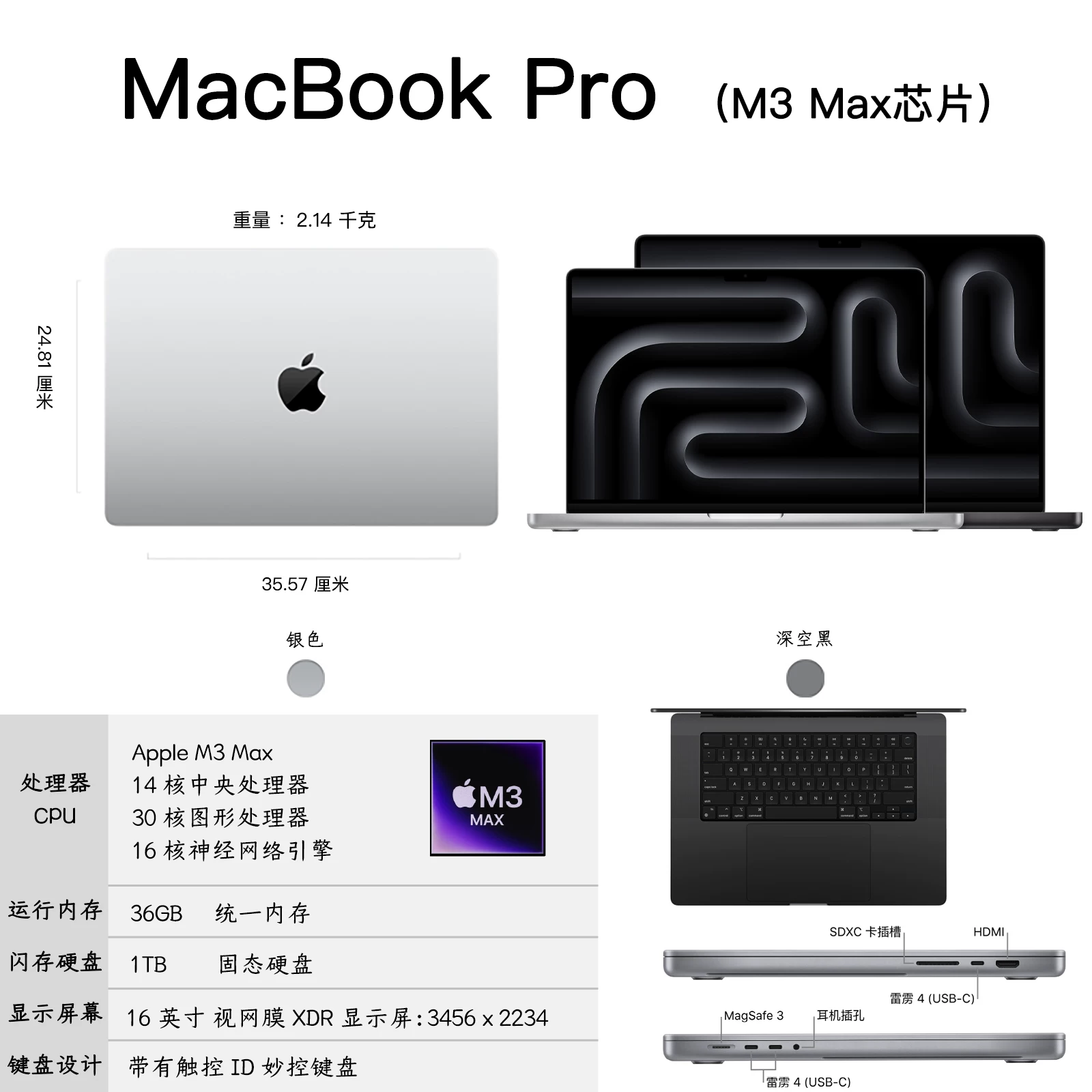 Ноутбук Apple MacBook Pro 16-дюймов, новый 2026 года, независимая графика M1/M2/Max/3Pro