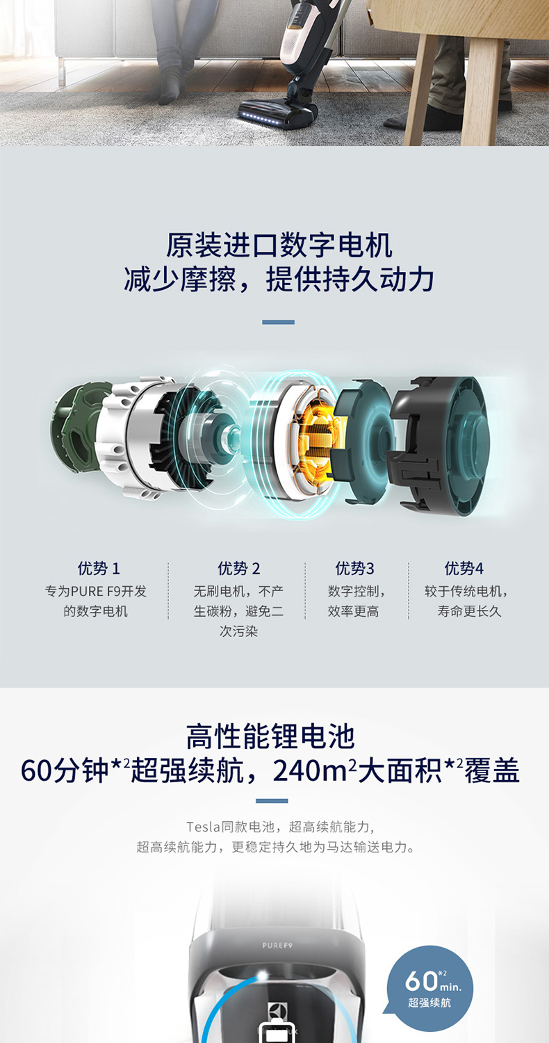 robot t8 Máy hút bụi không dây Electrolux UV ngoài bụi hút bụi thông minh gia đình lớn PF91-6BWF Nhập khẩu châu Âu - Máy hút bụi robot hút bụi lau nhà xiaomi