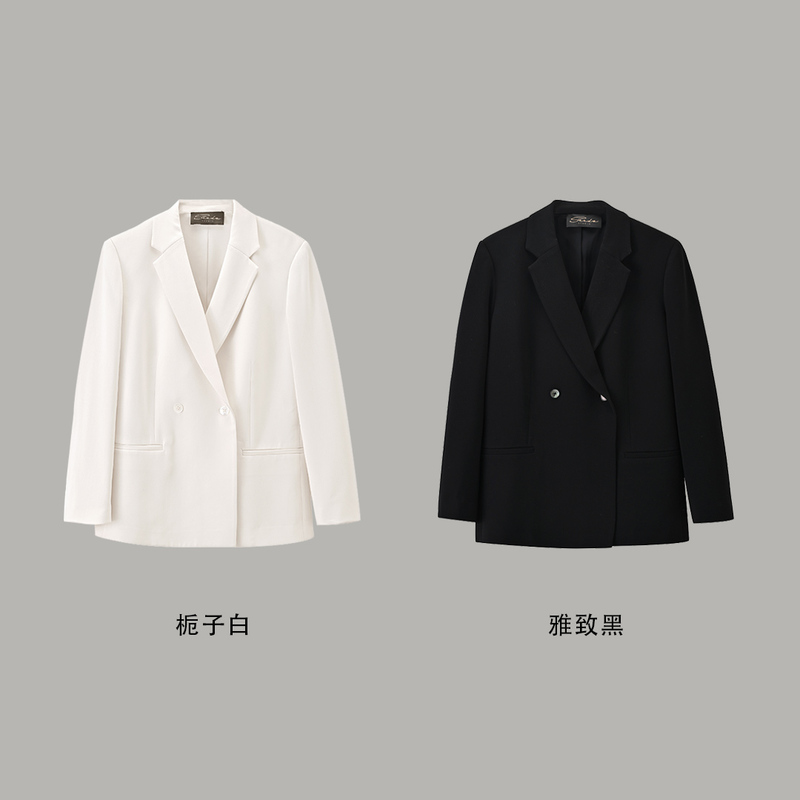[Pioneer] Seeds Japanese Imported Triacetate Th Classic Double-Breasted Silhouette Blazer