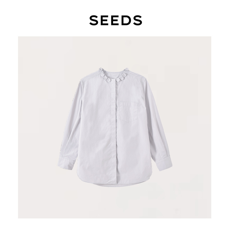 【Little Biscuit】Seeds 100S American Supima Cotton Fun Handmade Little Biscuit Commuting Style Shirt