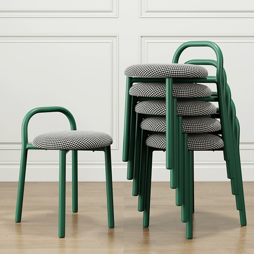 Домашний креативный стул, светильник, роскошный табурет, штабелируемый квадратный табурет, скамейка, современный простой обеденный стол, круглый табурет, маленький табурет для гостиной