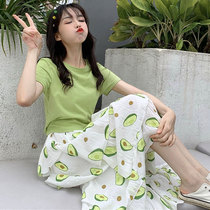 Large size womens clothing 2021 new very fairy net red age-reducing foreign style suit skirt fat sister thin belly dress