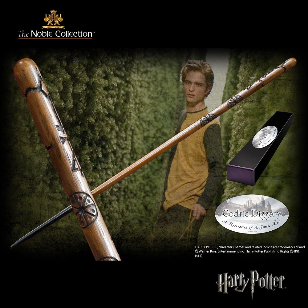 Warner genuine joint Harry Potter around Hufflepuff Cedric wand magic wand magic wand